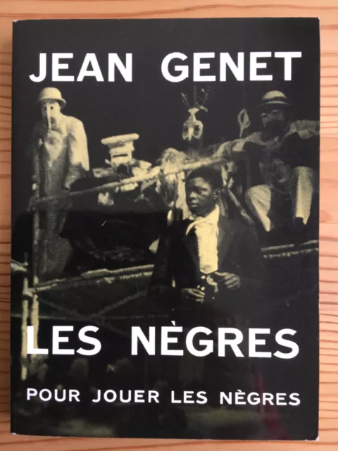 Jean Genet Les Nègres . couverture illustrée . L'Arbalète 1987