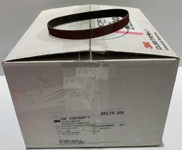 200 Belts 3M Cubitron II  784F 3/4" X 18" 784F 36+ GRIT CLOTH BELT