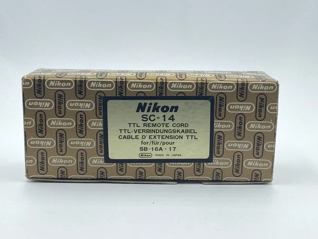 Nikon SC-14 TTL Remote Cord for SB-16A MINT