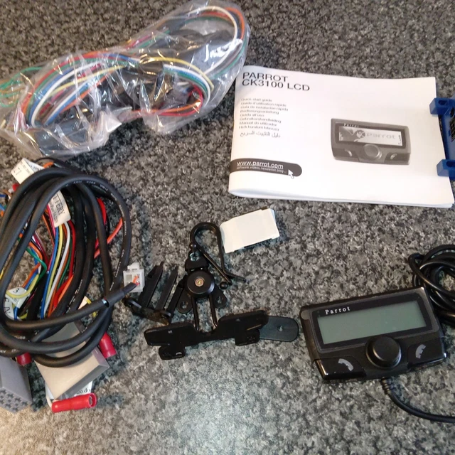 PARROT CK3100 BLUETOOTH HandsFree Car Kit LCD Display Screen Boxed £