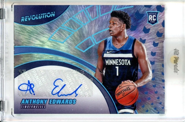 2020-21 Panini Revolution Anthony Edwards Infinite Rookie Auto /25 Rc E-927