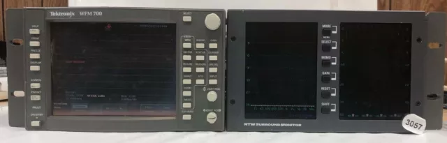 TekTronix WFM700 w/ RTW Surround Monitor 10860 Vid. Rack Mounted