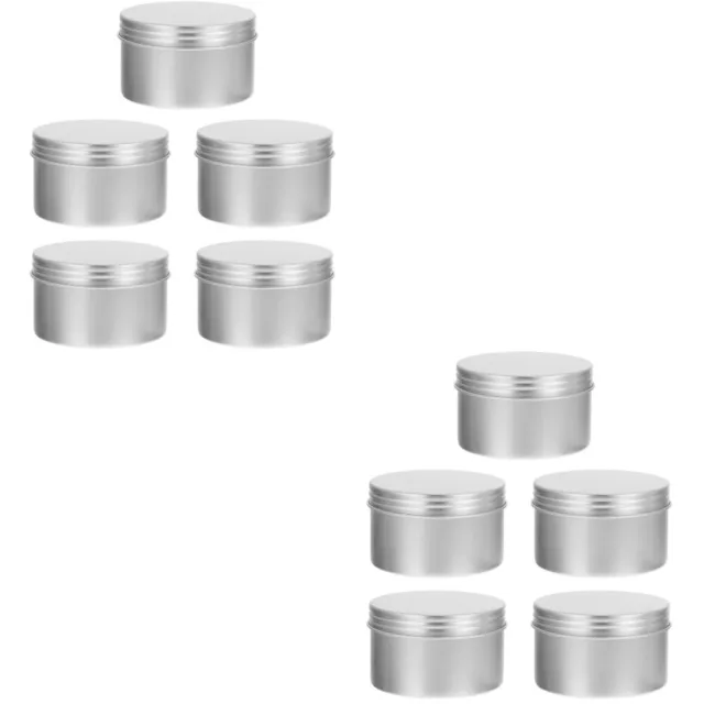 10 Pcs Party Candy Tins Candle Jars Ingredients Favor Christmas