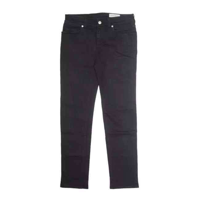 Jeans skinny Alexander McQueen neri denim slim da donna W30 L28