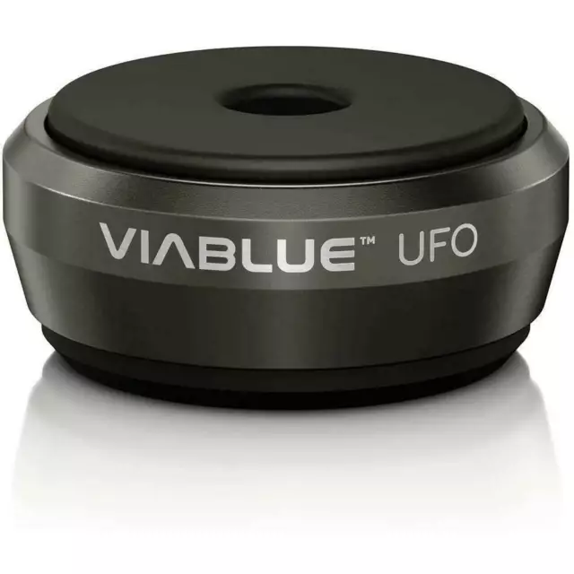 Viablue UFO Absorber für Hifi und Lautsprecher 4 Stück Schwarz