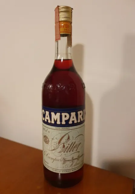 CAMPARI BITTER 1 L Vintage Bottle Anni 70 EUR 100,00 - PicClick IT