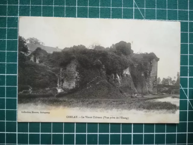 Sa278 CPA Be Circa 1900 Corlay - Old Castle Taken Pond