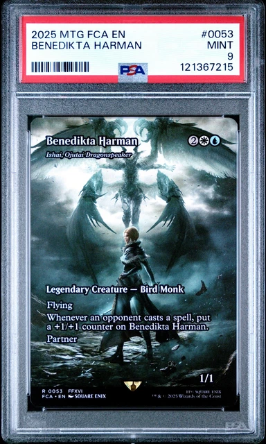2025 MTG FINAL Fantasy: Through The Ages #0053 Benedikta Harman Psa 9 £ ...
