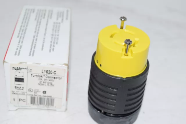 NEW Pass and Seymour Legrand Turnlok Connector 20A 3PH 480V 3P 4W Grdg L1620-C