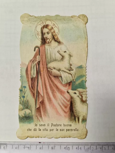 Santino Holy Card fustellato Gesù Ricordo Pasquale   1924 ZA1020 ^