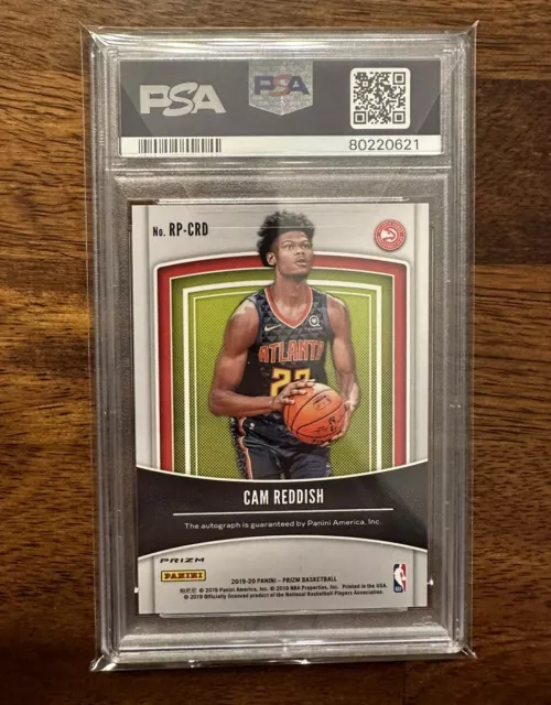 2019 Panini Prizm Rookie Penmanship Silver RC Cam Reddish Auto PSA 10 Gem Pop 4 2