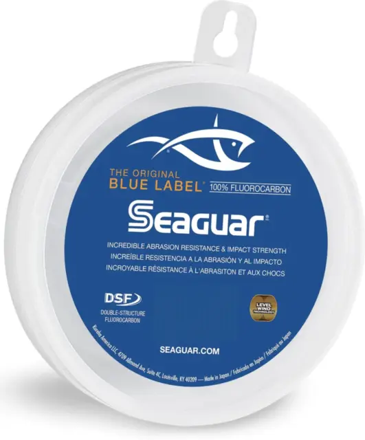 SEAGUAR BLUE LABEL 100% Fluorocarbon Leader Line (25, 50, 100yd