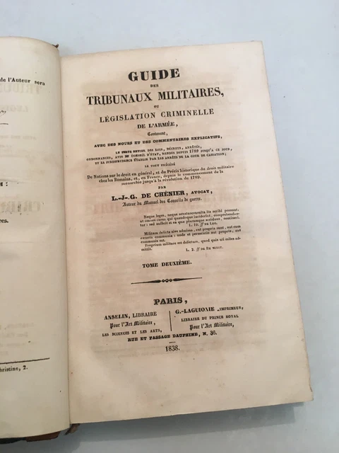 Livre Ancien 1813 : Guide Des Juges Militaires Perrier - Empire Napoléonien