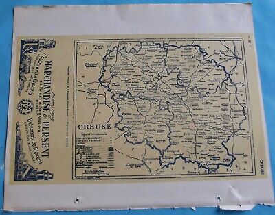 Atlas Atlas Del Bottin 1946 Cartolina Antica Geografia Francia Dép Coste Nord Creuse 