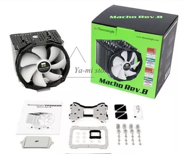 1X  Macho Rev.B 6 heat pipe CPU radiator 163mm copper bottom