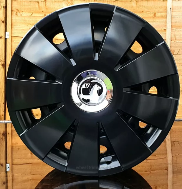 4x15" wheel trims to fit  Vauxhall Astra,Corsa Black