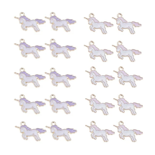 20 Stück Einhorn Charms Anhänger Erkenntnisse Perlen Schmuckherstellung DIY
