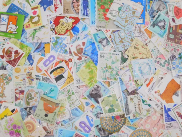 STAMP JAPAN 2023-14 latest 1000pcs lot off paper philatelic 84,63yen kiloware