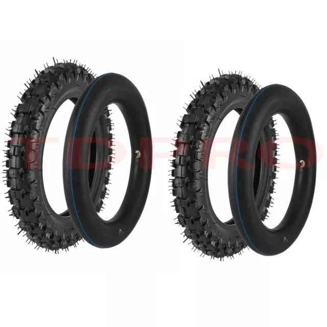 2 Sets 2.50-10 Tire with Tube 2.5-10 fo TTR50 XR50 CRF50 JR50 PW50 Dirt Pit Bike