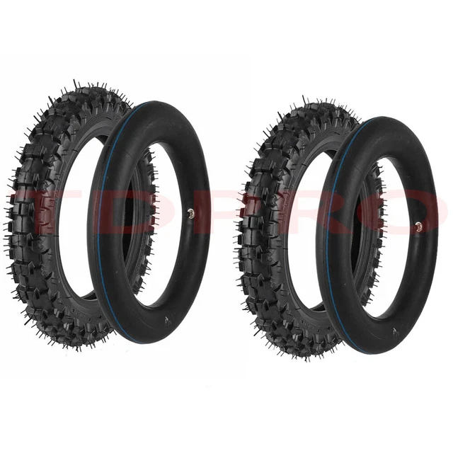 2 Sets 2.50-10 Tire with Tube 2.5-10 fo TTR50 XR50 CRF50 JR50 PW50 Dirt Pit Bike