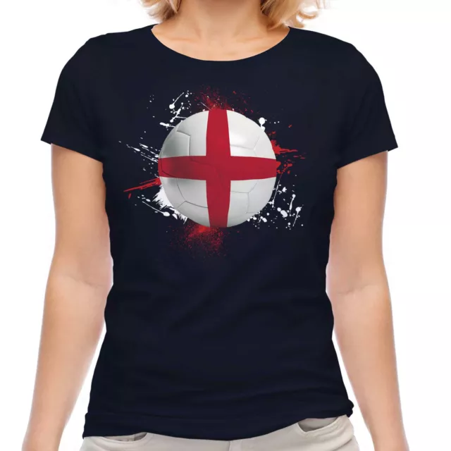 England Football Ladies T-Shirt Tee Top Gift World Cup Sport