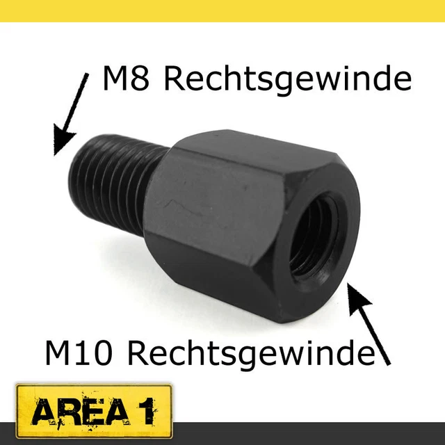 Prolunga Per Specchietto Moto - 4cm, Filettatura M10 Destra, Universale - Foto 10