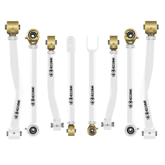 CORE 4X4 CONTROL Arms Crawl Complete Set Fits Jeep JK/JKU White