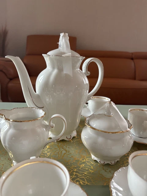 Service à café en porcelaine des années 50