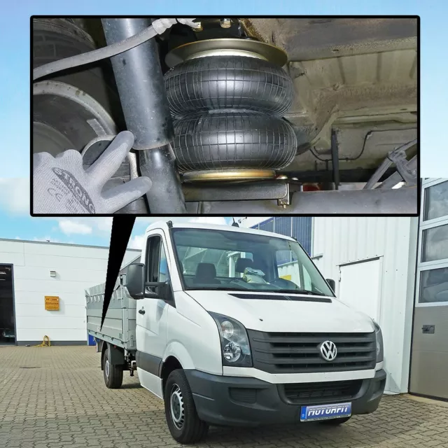 Luftfederung für VW Crafter Bj. 2006 bis 2016 Zwillingsbereift Basis-Kit