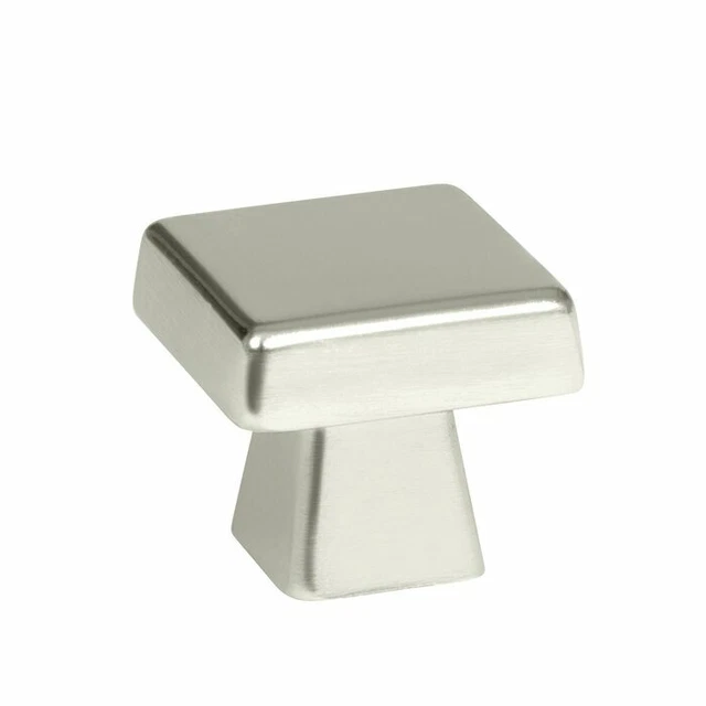 Blackrock 1-1/16" Cabinet Drawer Square Knob *Polished Nickel*   NEW