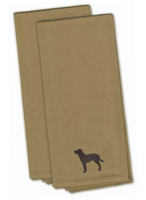 American Water Spaniel Tan Embroidered Towel Set of 2 BB3401TNTWE