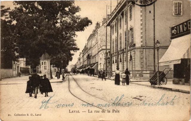 CPA Laval-La Rue de la Paix (186584)
