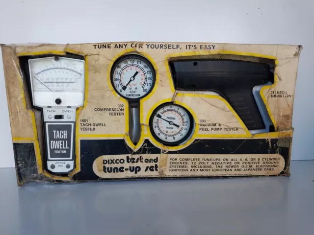 Vintage Dixco Auto Test & Tune Up Set Classic Car 1335