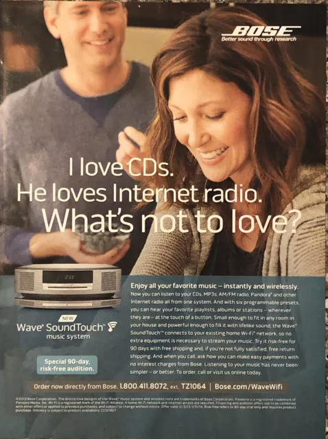 PRINT AD 2013 Bose Wave SoundTouch Music System Wireless CD MP3 Radio Pandora