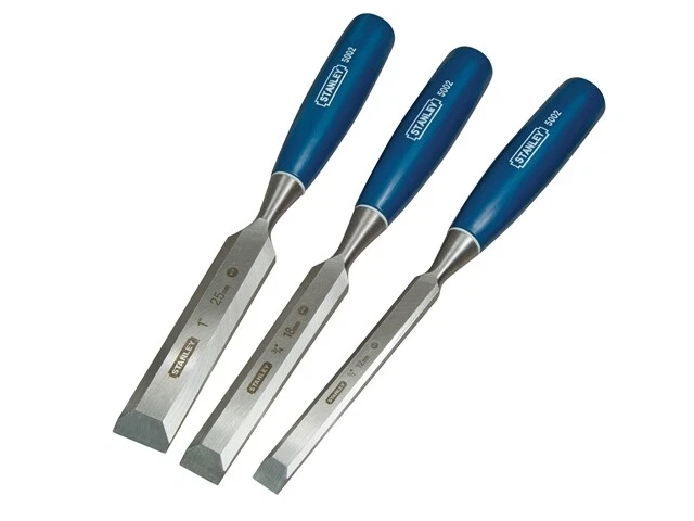 Stanley STA016128 5002 Bevel Edge Chisel Ensemble, 3 Pièce