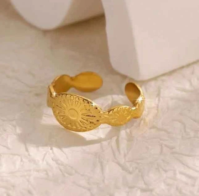 Bague Fantaisie Métal Argenté Sertie - Taille 53 - 9,7 G - Occasion Bel état