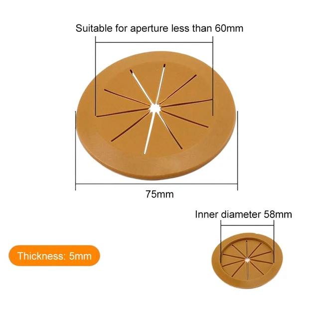 Jantes En Plastique 52mm Pour Voiture RC 1/10 – Roues De Drift Et Tourisme – Adaptateur Hexagonal 12mm – Lot De 4 (Orange)