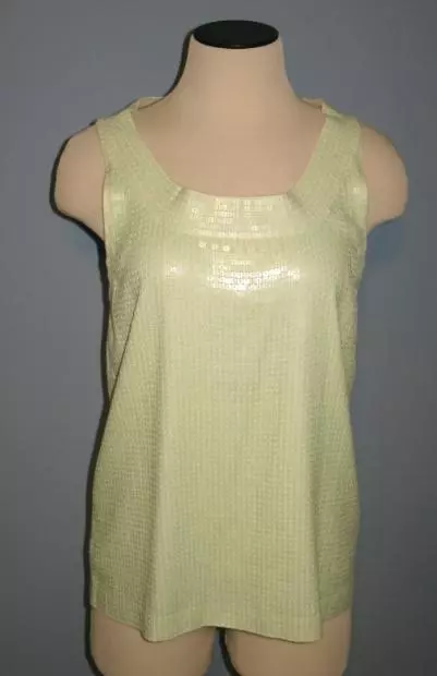 JCrew Collection Sequin Shell Size S Small Tank Cami Top Sequins
