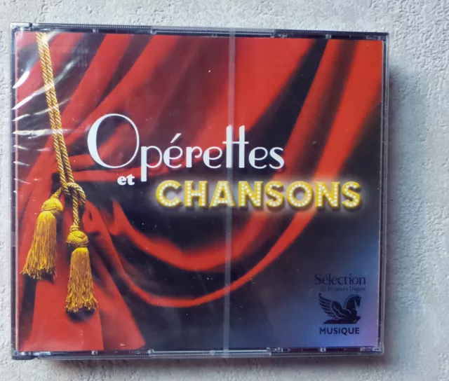 Cd Audio Musique/ Coffret 5Xcd Opérettes Et Chansons  Reader's Digest Neuf New