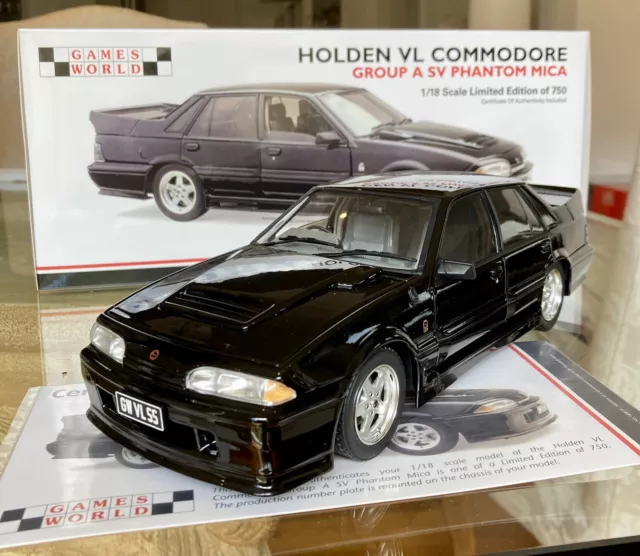 Classic 1:18 Holden HSV VL Walkinshaw Group A SS Commodore Phantom Mica Black 2