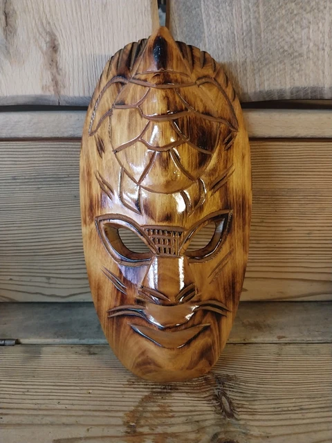 Décoration murale - En bois sculpté à la main - Pour salle de