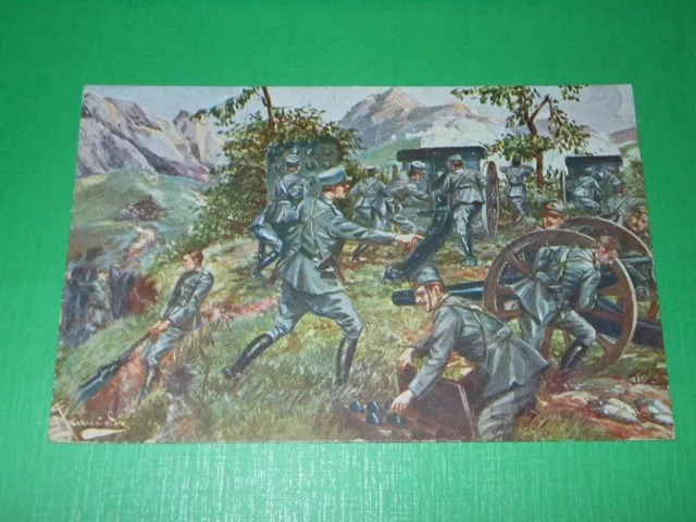 Cartolina Militaria WWI - Scene di Guerra - Viva Trento e Trieste 1916.