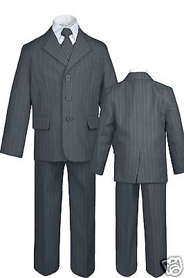 New Infant, Toddler & Boy Wedding Formal Suit BlueGray S,M,L,XL,2T,3T,4T,5,6,-20