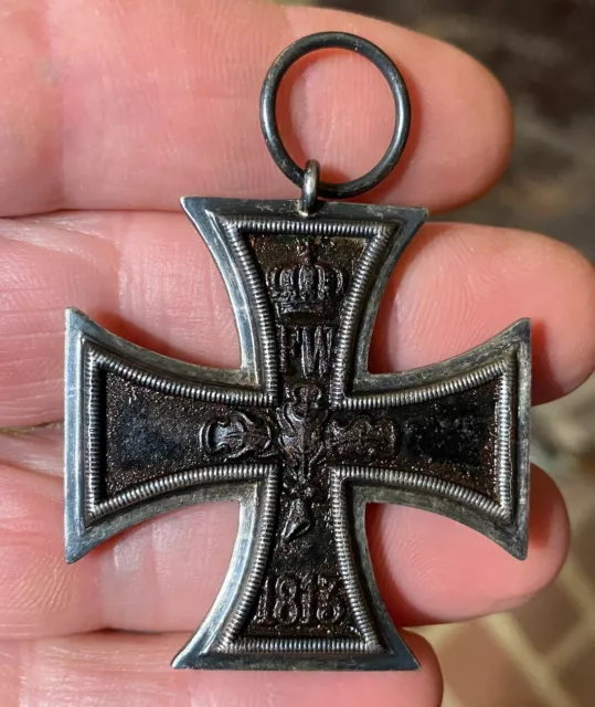 Imperial German Empire WWI 1914 IRON CROSS 2nd Class NO RIBBON .800 Silver ?