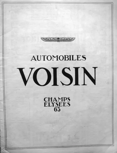 1924 Neighboring Automobiles Press Advertisement - 63 Champs Elysées Paris