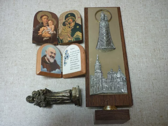 Vintage Italian Mixed Lot of Religious Iconography statues etc