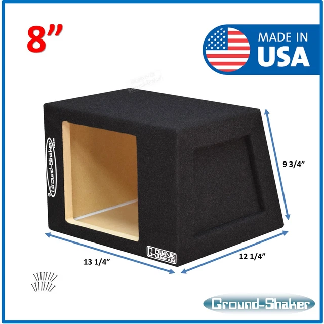 8& SINGLE SEALED Sub Box Subwoofer Enclosure (Made For Kicker Solo