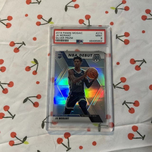 2019 PANINI MOSAIC Ja Morant NBA Debut RC Rookie Memphis PSA 9