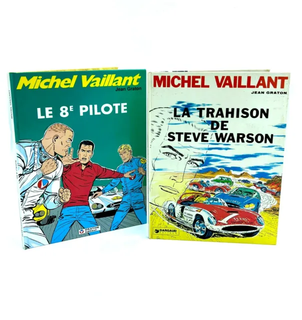 Set Of 2 Comics Michel Vaillant: The 8ème Pilot / the Betrayal Steve Warson