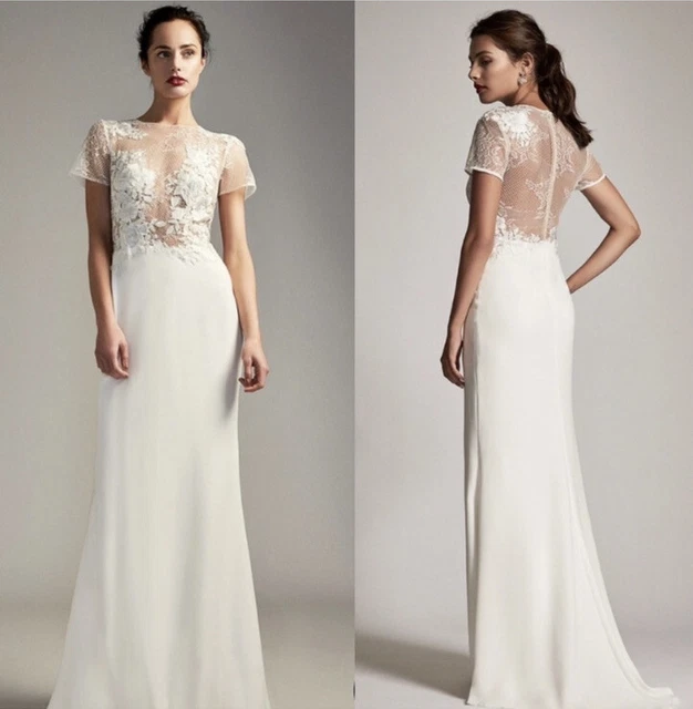 Tanya Wedding Gown by Tadashi Shoji Size 6 Ivory -Style BAG18038 Tanya Wedding Gown by Tadashi Shoji Size 6 Ivory -Style BAG18038